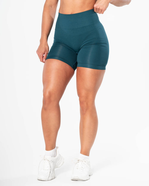 Prime Scrunch Shorts - Teal Green