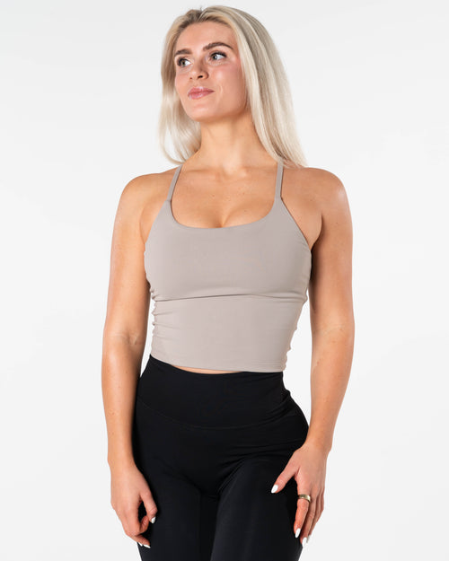 Core Singlet Top - Beige