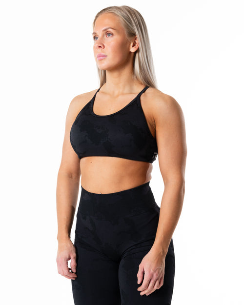 Prime Seamless Camo Top - Black