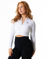 Prime Zip Longsleeve - Vit