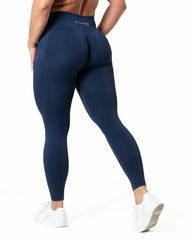 Aura Seamless Scrunch Leggings - Midnight Blue