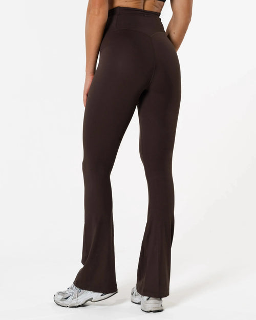Clean Tights Flared Tall - Brun