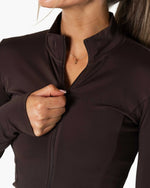 Clean Zip Longsleeve - Brun