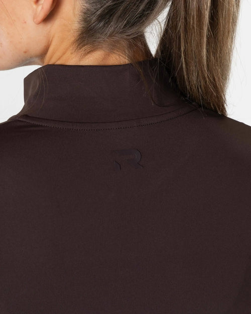 Clean Zip Longsleeve - Brun
