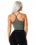 Core Singlet Top - Moss Green