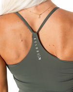 Core Singlet Top - Moss Green