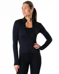 Clean Zip Long Sleeve - Black