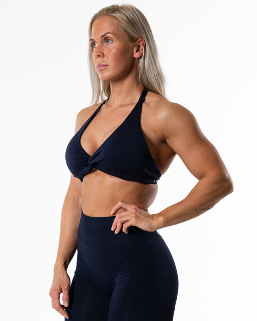 Prime Halterneck Top - Deep Blue