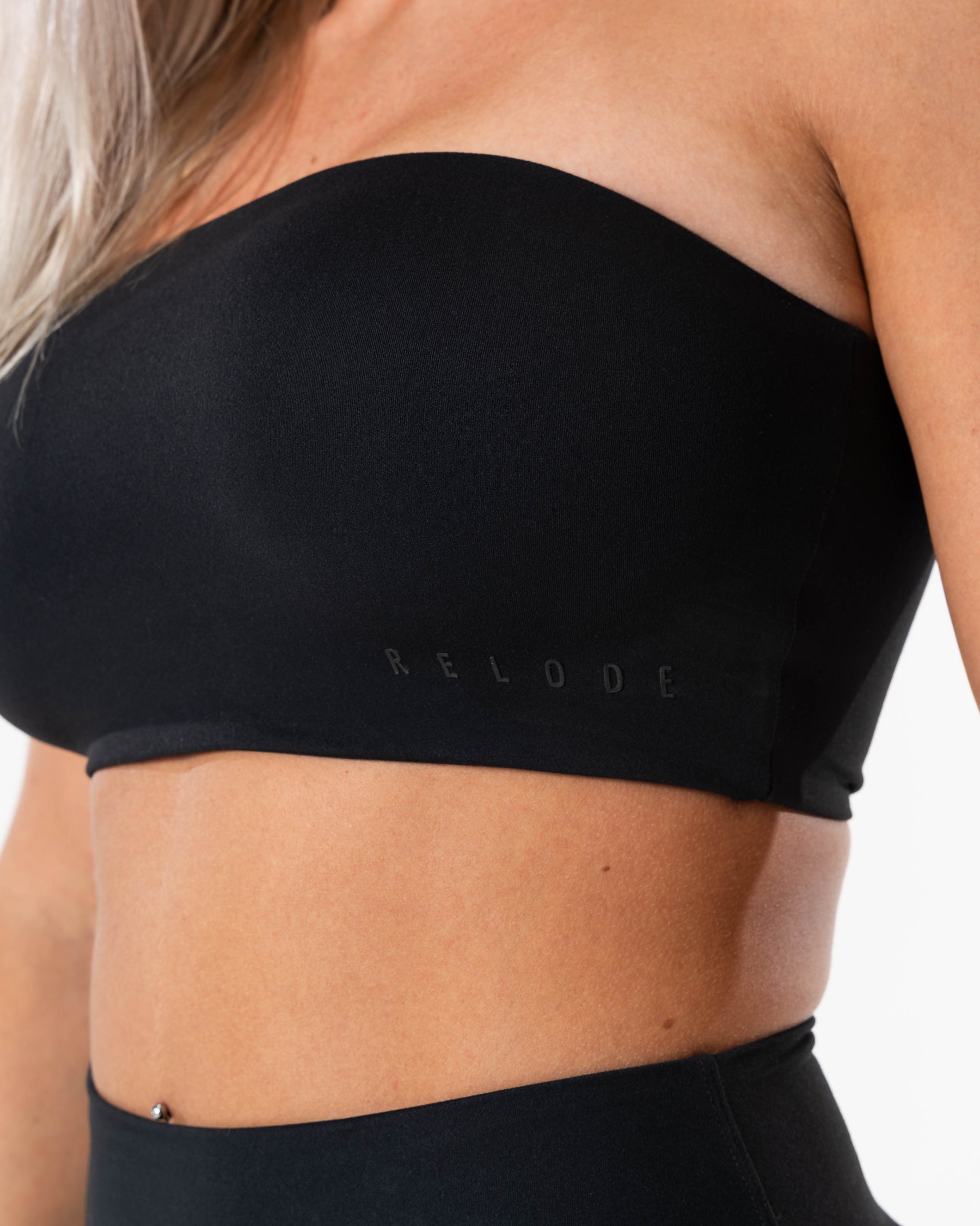 Clean Bandeau Top - Black